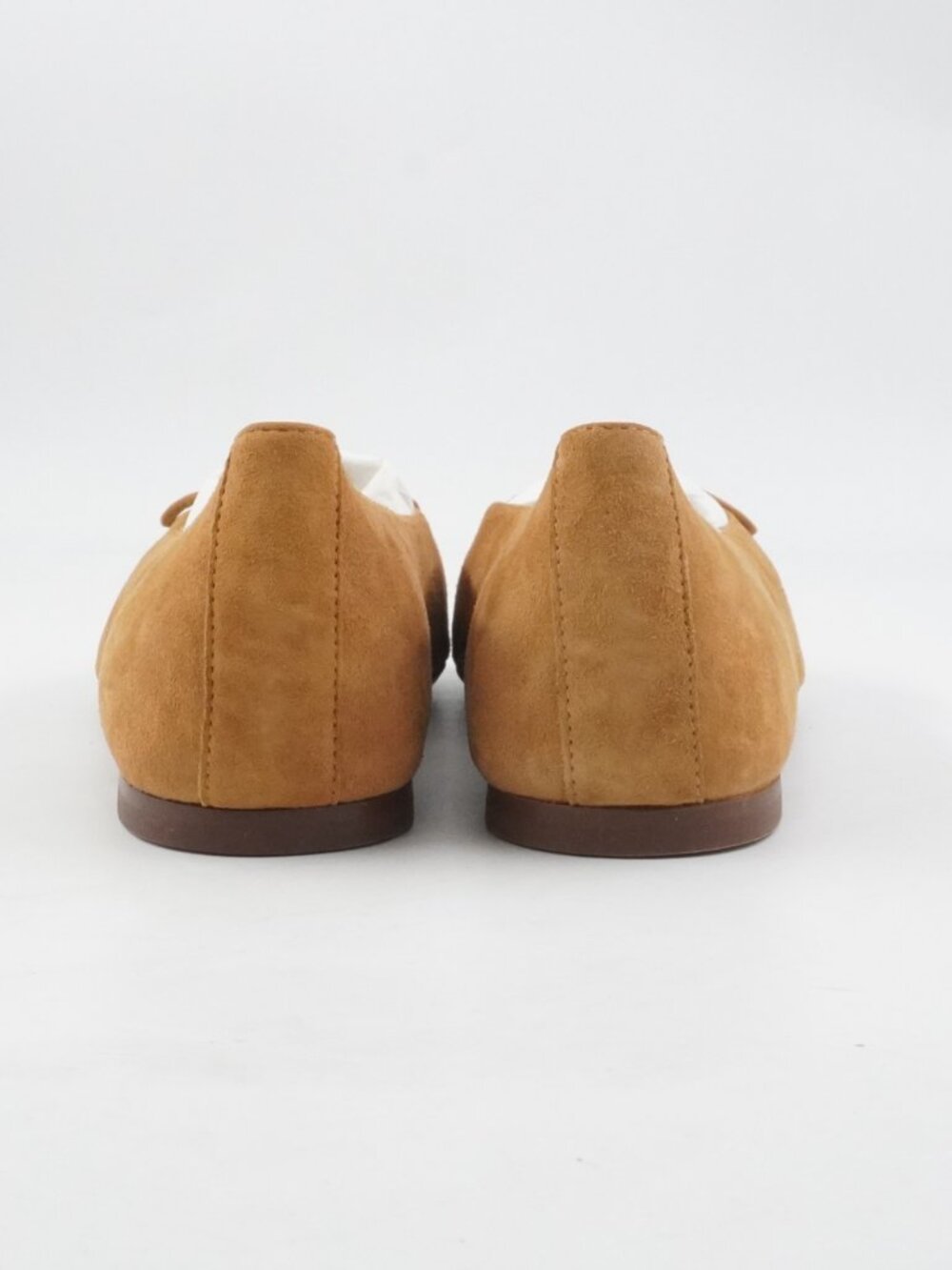 Sezane Agathe Low Ballerinas Ballet Flats in Hazelnut Suede Leather - US Size 11 - Picture 8 of 12